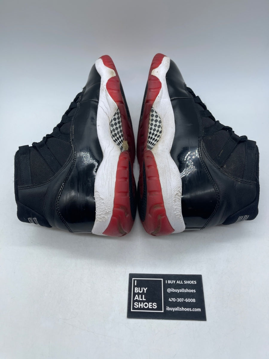 Jordan 11 Retro Playoffs Bred (2019) 9.5 (Heavily Worn Pre-Owned) - Image 6