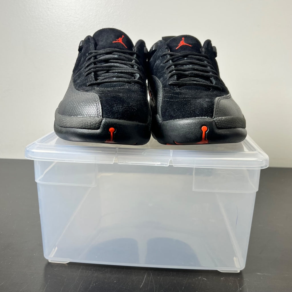 Jordan 12 Retro Low Max Orange 10.5 (Moderately Worn Pre-Owned)JordanBlack/Max Orange-Anthracite-Metallic Silver - Image 2