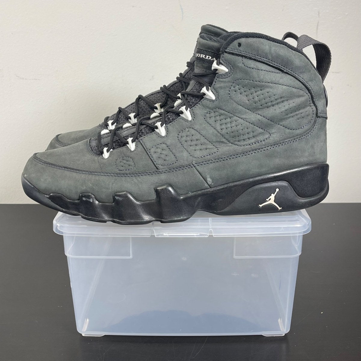 Jordan 9 Retro Anthracite 11.5 (Moderately Worn Pre-Owned)JordanAnthracite/Black-White - Image 3