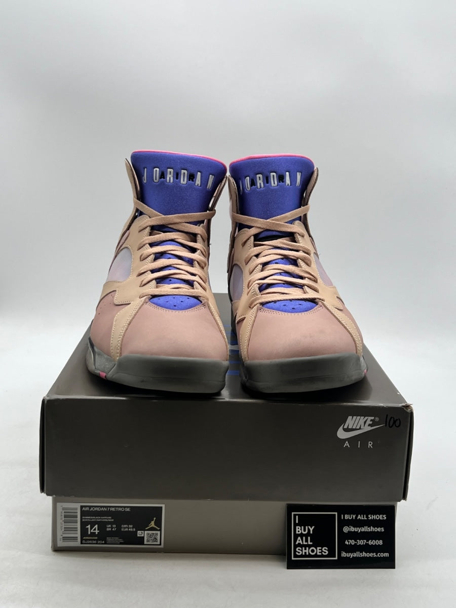 Jordan 7 Retro SE Sapphire 14 (Lightly Worn Pre-Owned) - Image 2