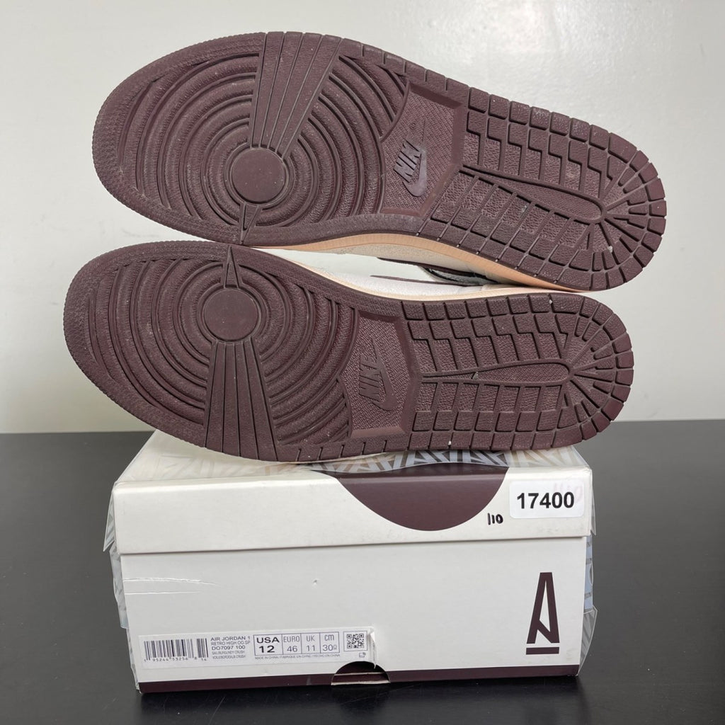 Jordan 1 Retro High OG A Ma Maniére 12 (Moderately Worn Pre-Owned)JordanSail/Burgundy Crush - Image 5