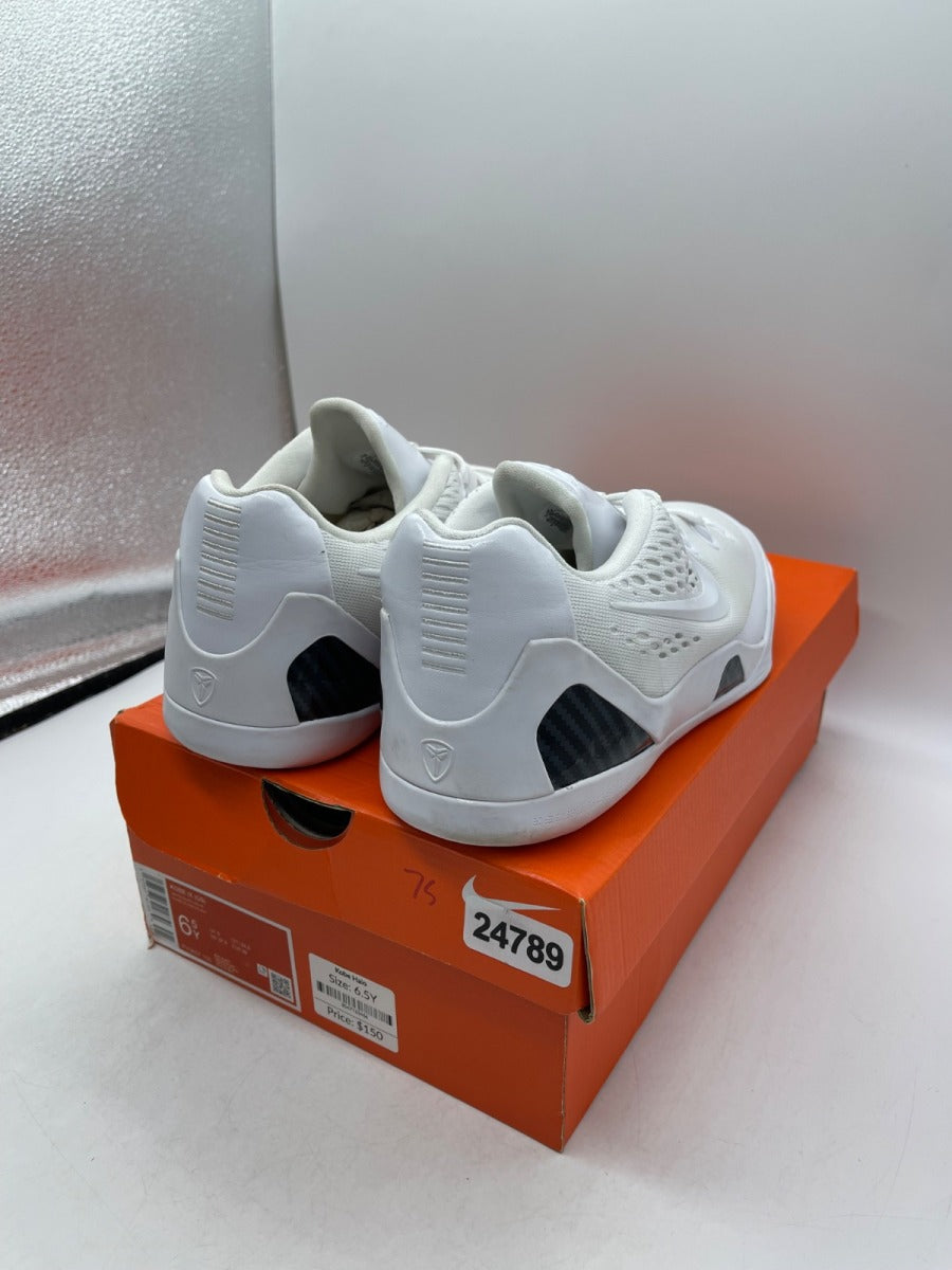 Nike Kobe 9 Elite Protro Halo (GS) 6.5Y (Moderately Worn Pre-Owned)NikeWhite/White/White - Image 5