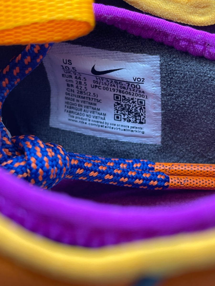 Nike Air Max Sunder SP Kids of Immigrants Sunrise 10.5 (Moderately Worn Pre-Owned)NikeSundial/Persian Violet - Image 8