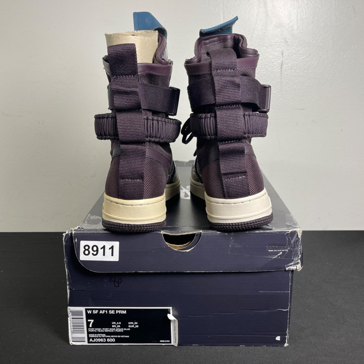Nike SF Air Force 1 High Ruby Rose Force Is Female Port Wine (Women's) (Size 7W) - Image 4