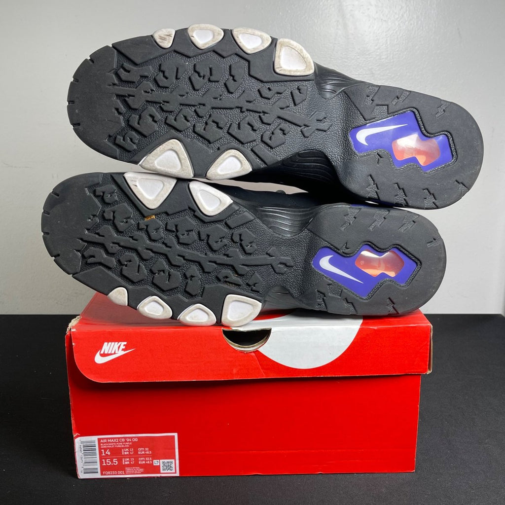 Nike Air Max 2 CB '94 OG Black White Purple (2023) (Size 14) - aux