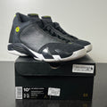 Jordan 14 Retro Indiglo (2016) 10.5 (Lightly Worn Pre-Owned)JordanBlack/White-Indiglo - Image 1