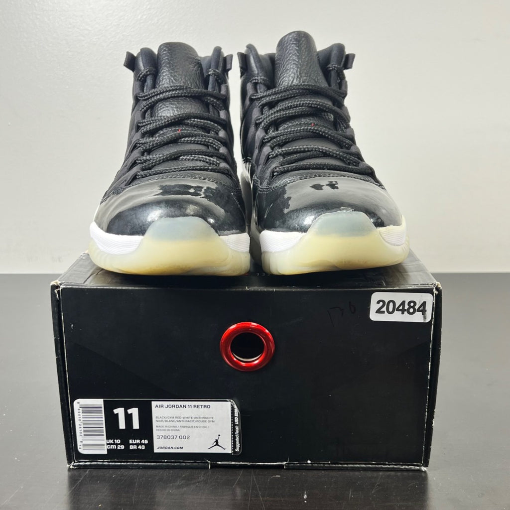 Jordan 11 Retro 72-10 11 (Lightly Worn Pre-Owned)JordanBlack/Gym Red-White-Anthracite - Image 2