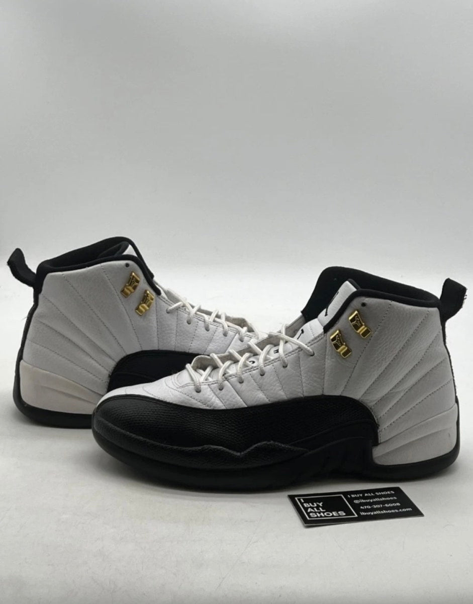 Jordan 12 Retro Taxi (2013) 10 (Moderately Worn Pre-Owned)JordanWhite/Black-Taxi - Image 1