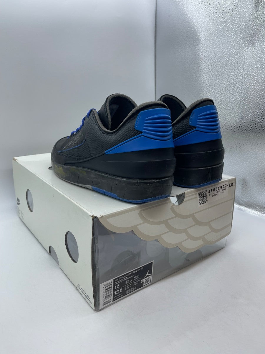 Jordan 2 Retro Low SP Off-White Black Blue 12 (Moderately Worn Pre-Owned)JordanBlack/Blue-Grey - Image 4