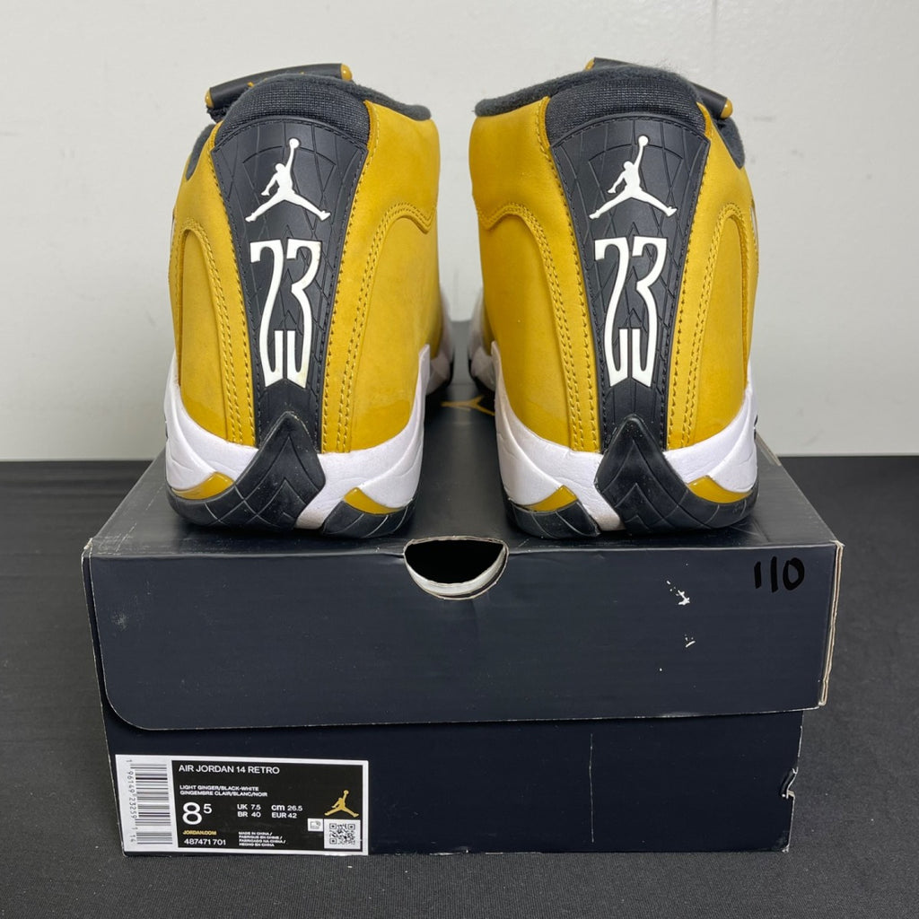 Jordan 14 Retro Light Ginger (2022) 8.5 (Moderately Worn Pre-Owned)JordanLight Ginger/Black/White - Image 4
