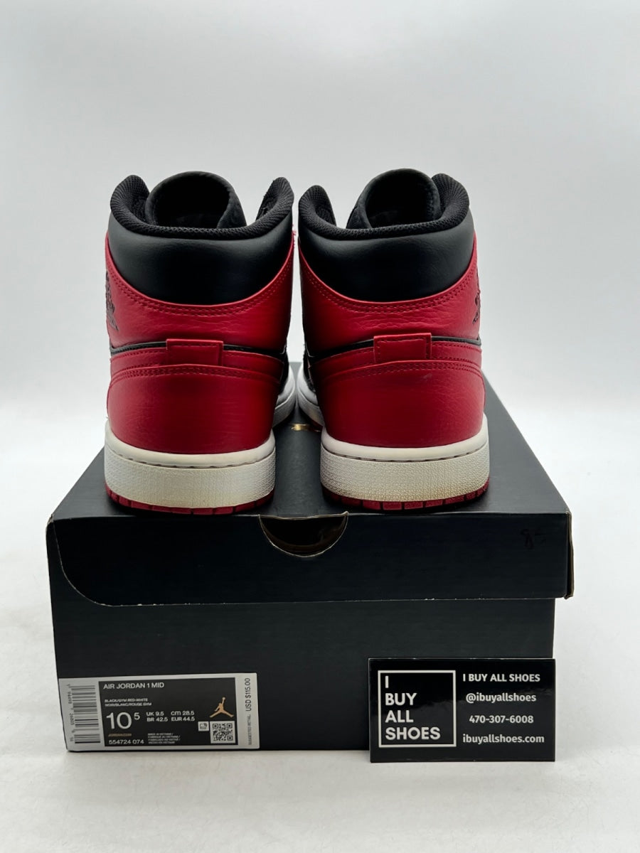 Jordan 1 Mid Banned (2020) 10.5 (Lightly Worn Pre-Owned) - Image 3