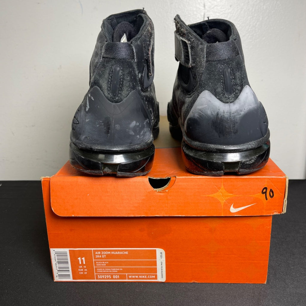 Nike Air Zoom Huarache 2K4 OT 'Black Silver' (Size 11) - Image 4