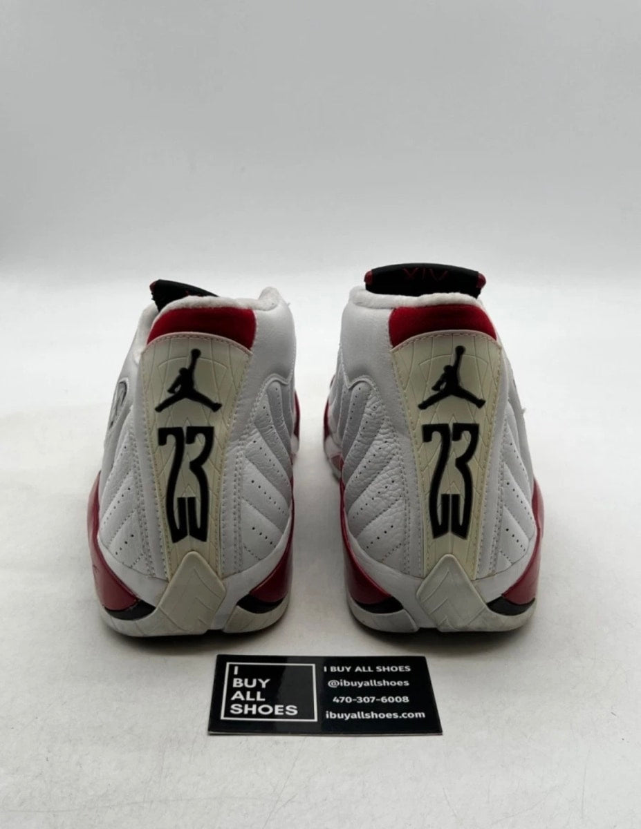 Jordan 14 Retro Candy Cane (2006) 11.5 (Moderately Worn Pre-Owned)JordanWhite/Black-Varsity Red - Image 5