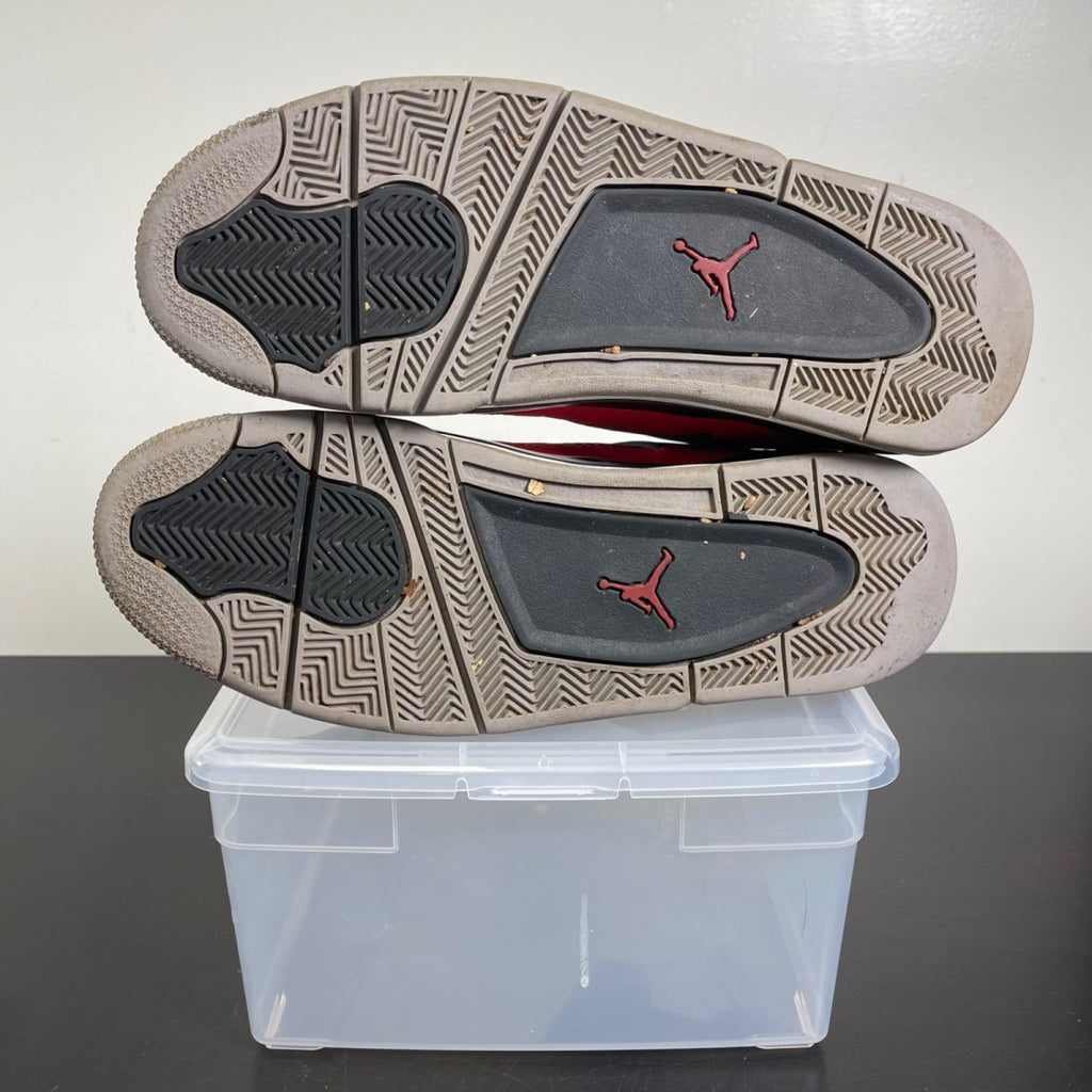 Jordan 4 Retro Toro Bravo 11.5 (Moderately Worn Pre-Owned)JordanFire Red/White-Black-Cement Grey - Image 5