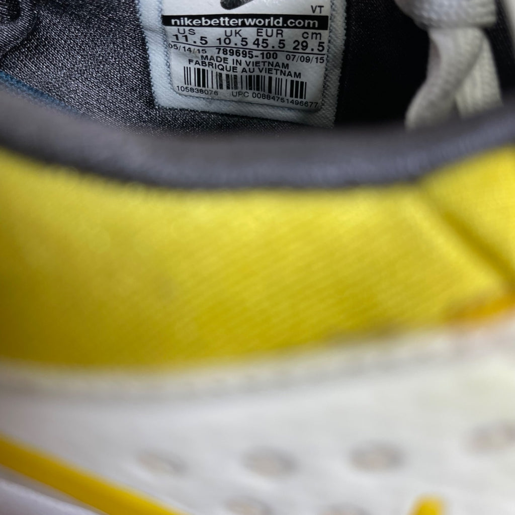 Nike Air Max Zero Tinker Sketch 11.5 (Moderately Worn Pre-Owned)NikeWhite/Vivid Sulfur/Black-Anthracite - Image 6