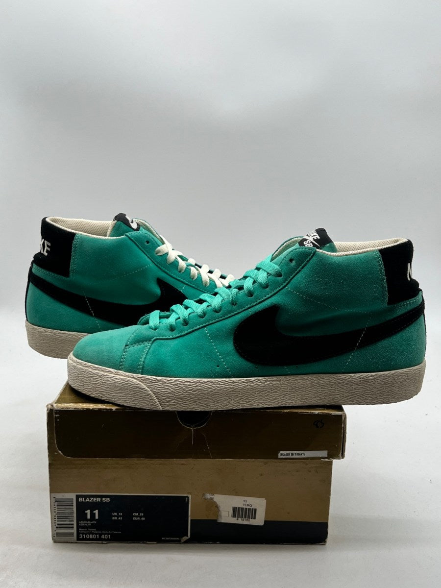 Nike SB Blazer Aqua Blue Azure 11 (Moderately Worn Pre-Owned)NikeAzure/Black - Image 1