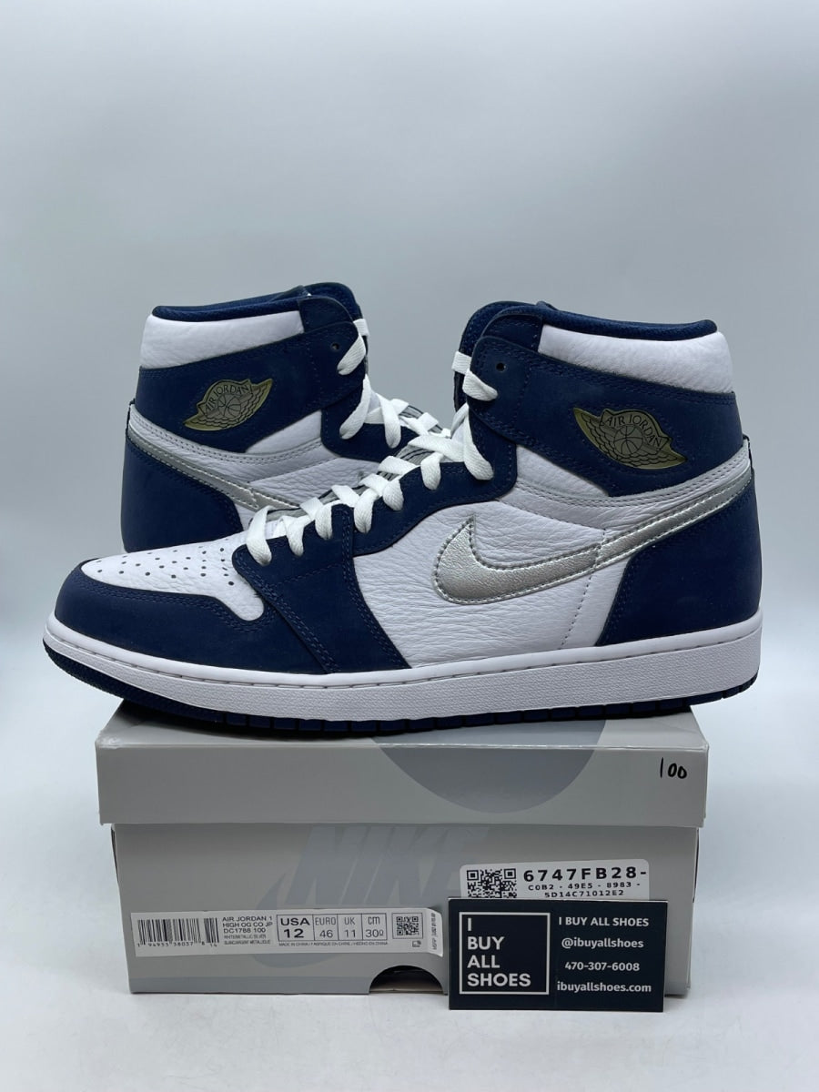 Jordan 1 Retro High CO.JP Midnight Navy (2020) 12 (Moderately Worn Pre-Owned) - Image 1