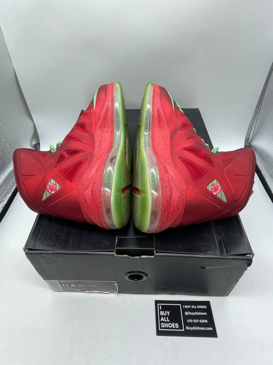 Nike LeBron X Christmas 11.5 (Heavily Worn Pre-Owned) - Image 6