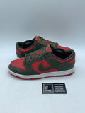 Nike Dunk Low Mystic Red Cargo Khaki 9.5 (Moderately Worn Pre-Owned) - Image 1