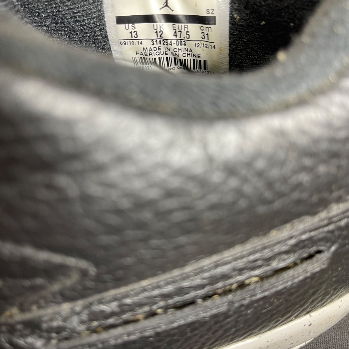 Jordan 4 Retro Oreo (2015) 13 (Moderately Worn Pre-Owned)JordanBlack/Tech Grey-White - Image 6