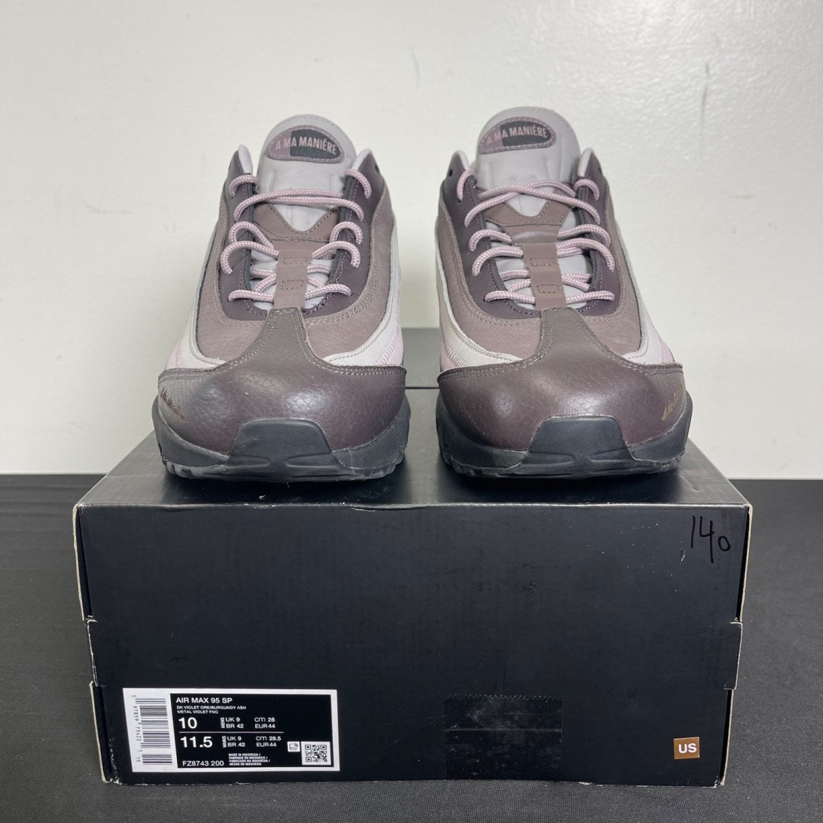 Nike Air Max 95 SP A Ma Maniére While You Were Sleeping 10 (Moderately Worn Pre-Owned)NikeDark Violet Ore/Burgundy Ash - Image 2