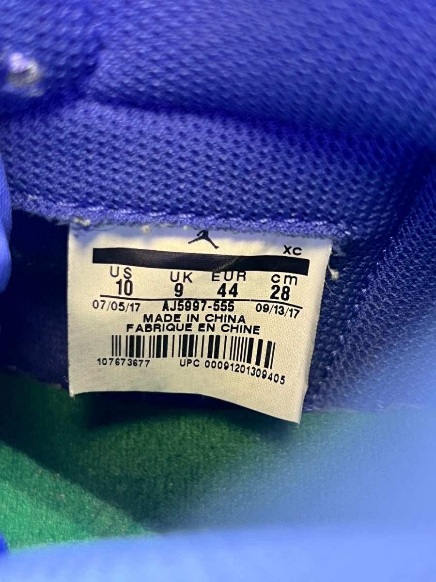 Jordan 1 Retro High Gatorade Rush Violet 10 (Moderately Worn Pre-Owned) - Image 7