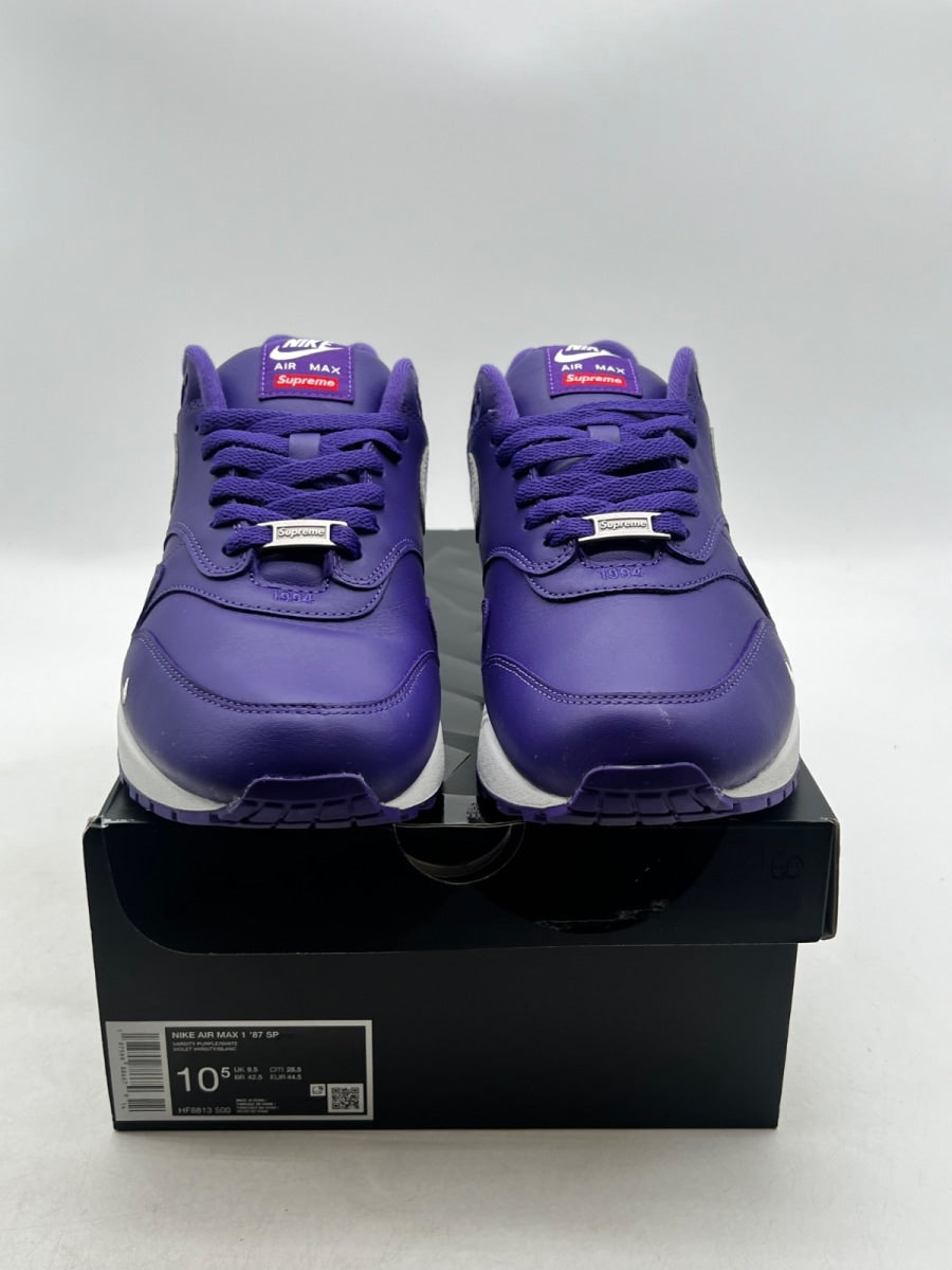 Nike Air Max 1 '87 SP Supreme Varsity Purple 10.5 (VNDS Pre-Owned)Nike - Image 2