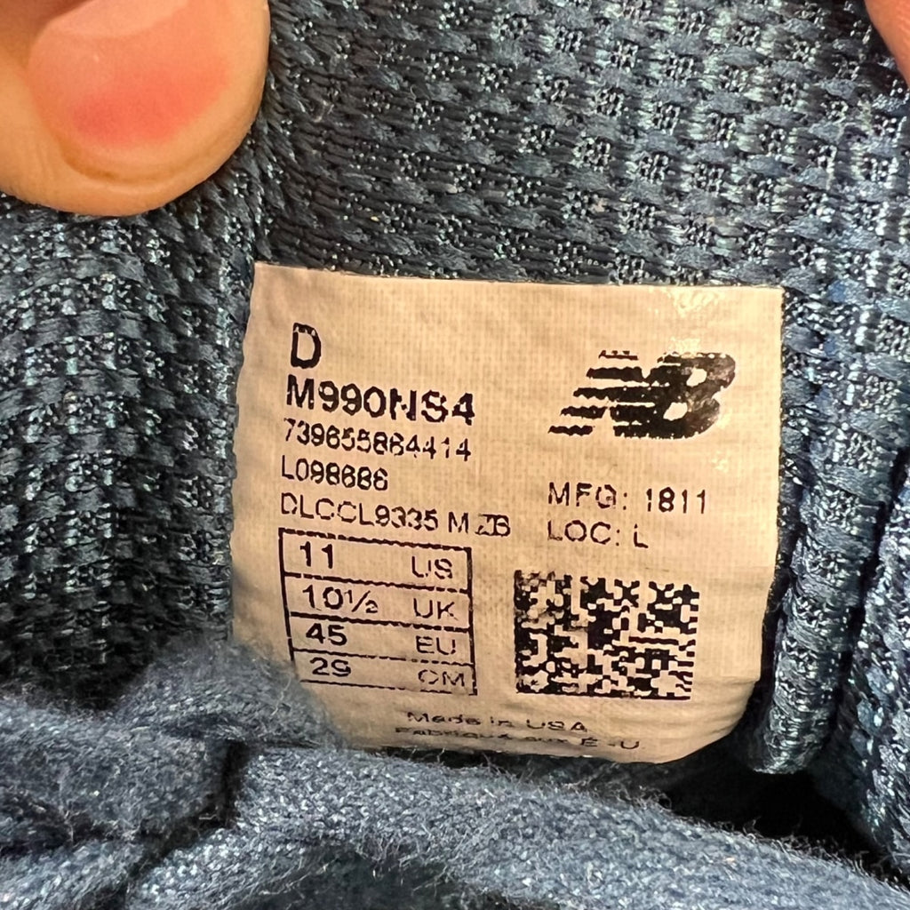 New Balance 990v4 North Sea 11 (Lightly Worn Pre-Owned)New BalanceNorth Sea/Grey - Image 7