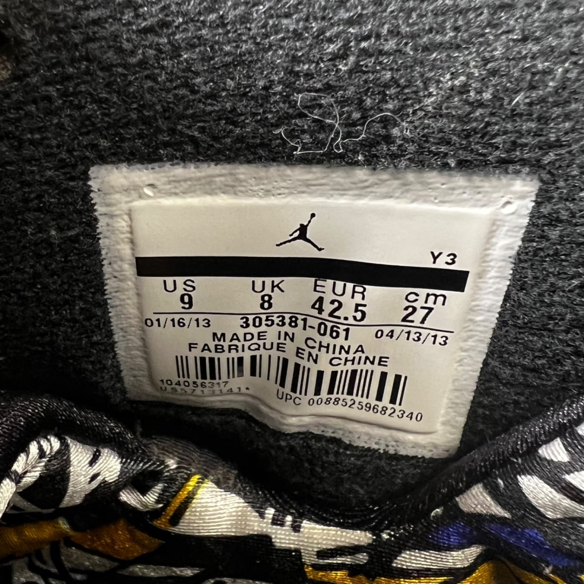 Jordan 8 Retro Playoffs (2013) 9 (Heavily Worn Pre-Owned)JordanBlack/True Red-White - Image 7