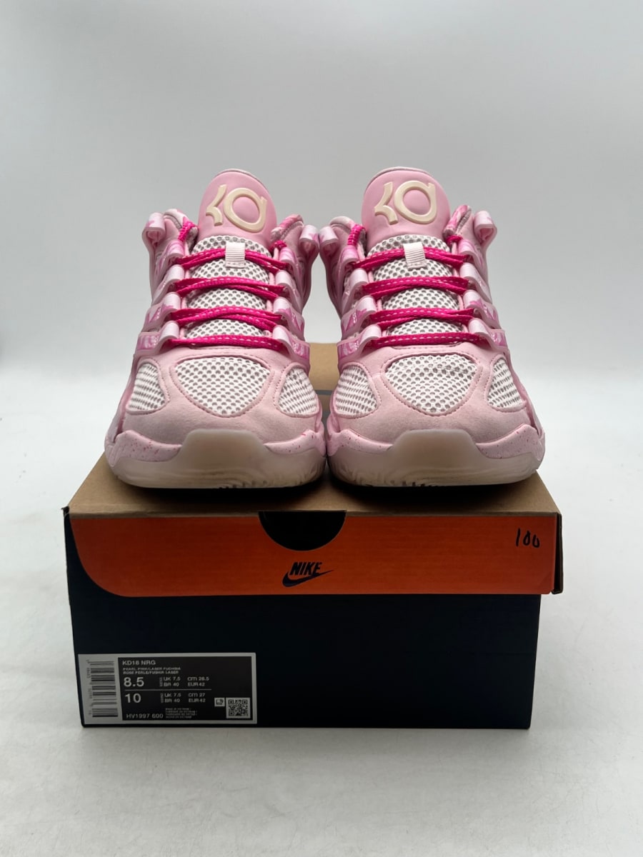 Nike KD 18 Aunt Pearl 8.5 (Lightly Worn Pre-Owned) - Image 2