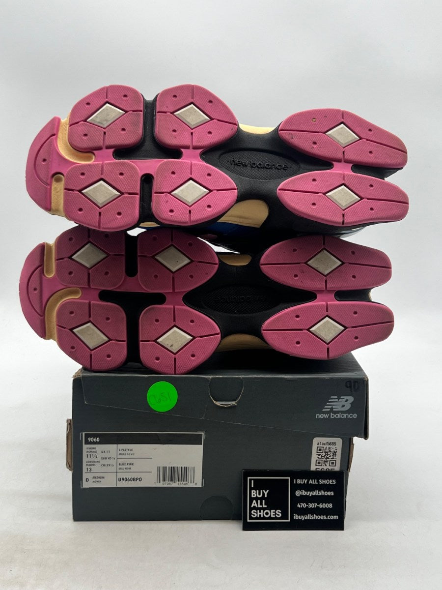 New Balance 9060 Blue Oasis Real Pink 11.5 (Lightly Worn Pre-Owned) - Image 7