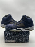 Jordan 5 Retro Midnight Navy 15 (Moderately Worn Pre-Owned)JordanMidnight Navy/Black/Football Grey - Image 1