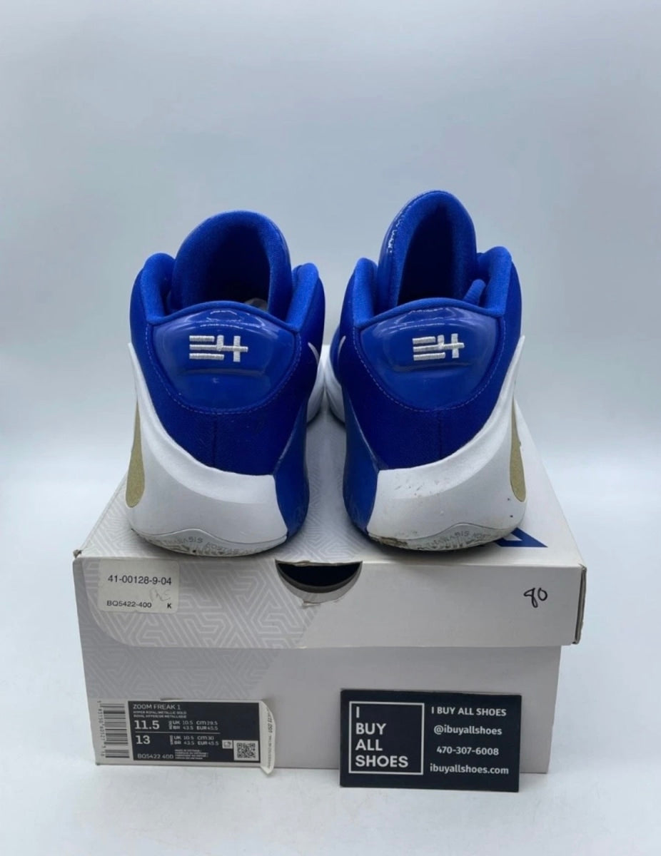 Nike Zoom Freak 1 Greece 11.5 (Lightly Worn Pre-Owned)NikeBlack/Multi-Color-Photo Blue - Image 5
