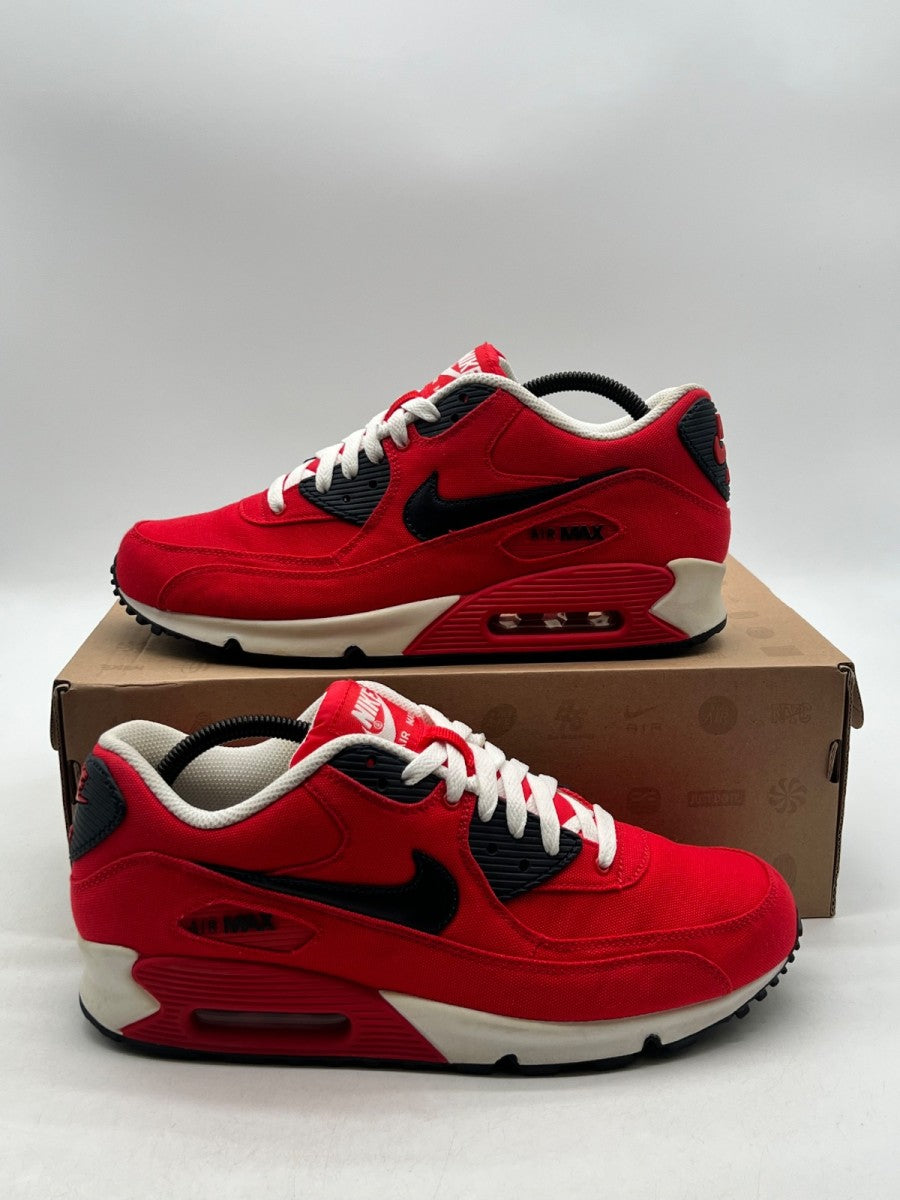 Nike Air Max 90 Action Red 9.5 (Lightly Worn Pre-Owned)NikeAction Red/Black - Image 1