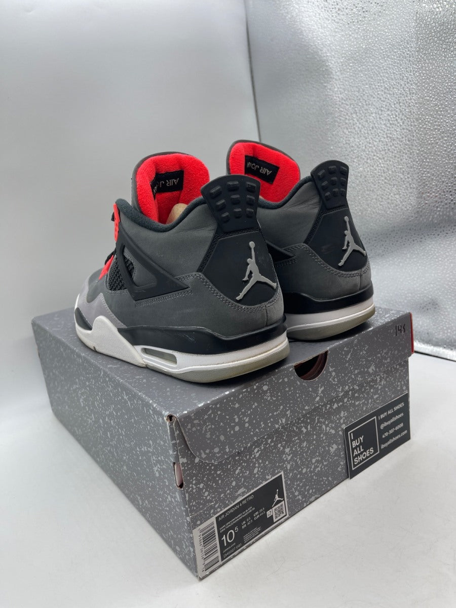 Jordan 4 Retro Infrared 10.5 (Moderately Worn Pre-Owned) - Image 4