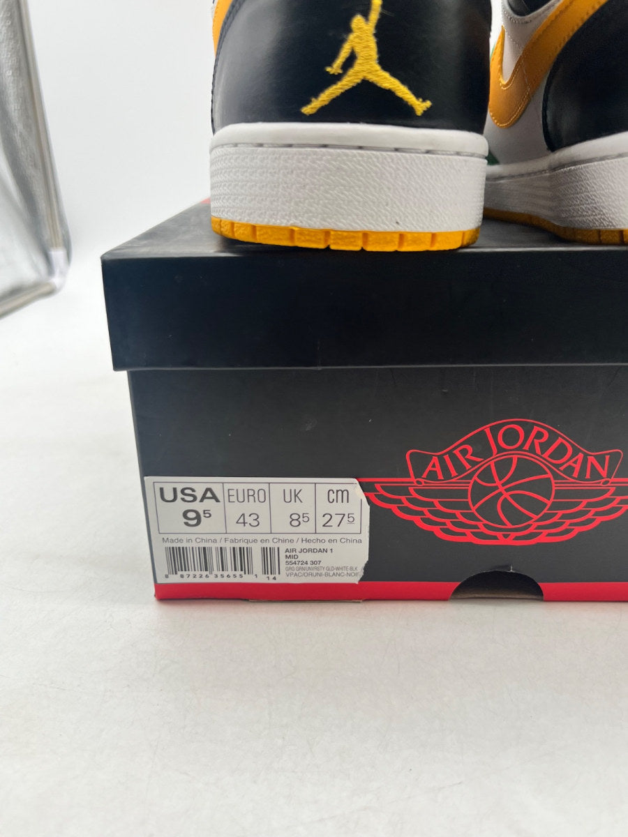 Jordan 1 Mid Retro Sonics 9.5 (Moderately Worn Pre-Owned) - Image 6