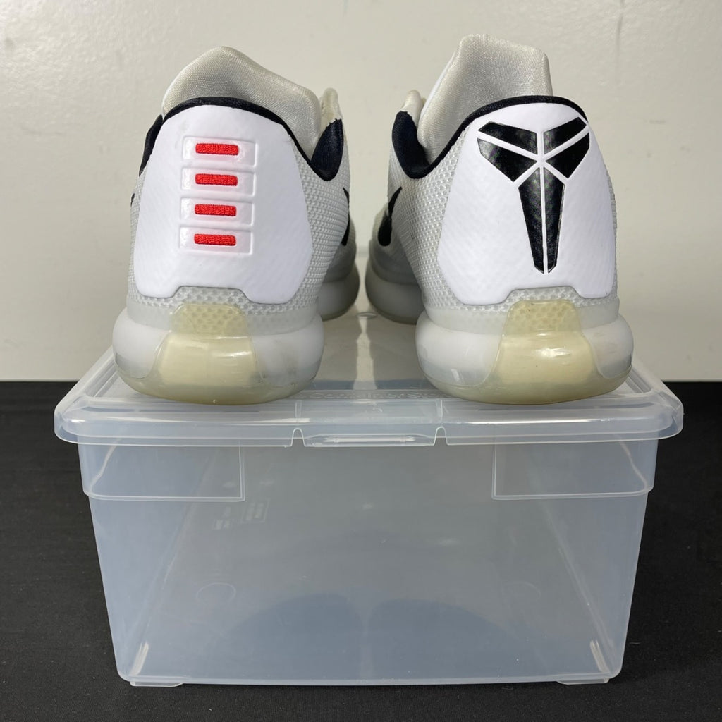 Nike Kobe 10 Fundamentals 10 (Moderately Worn Pre-Owned)NikeWhite/Black-Wolf Grey - Image 4