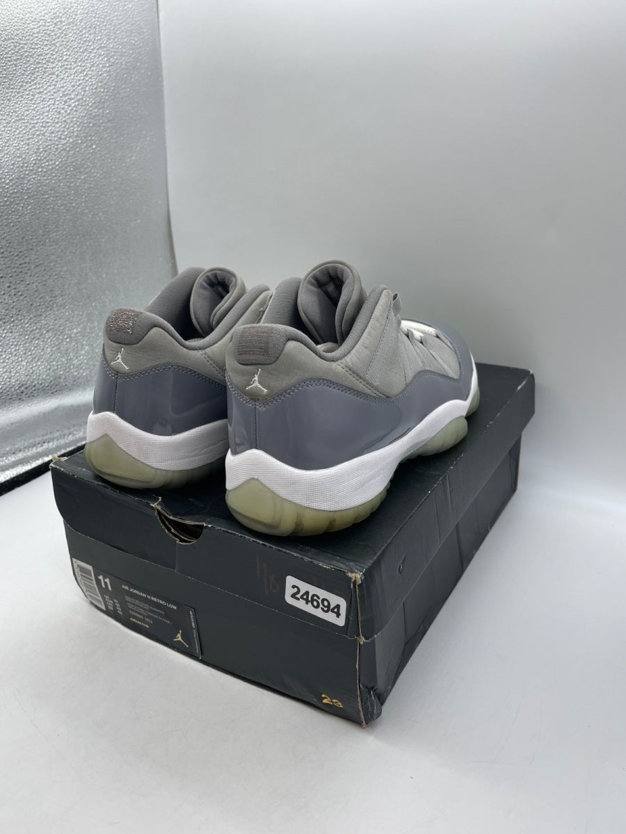 Jordan 11 Retro Low Cool Grey 11 (Moderately Worn Pre-Owned)JordanMedium Grey/White-Gunsmoke - Image 5