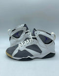 Jordan 7 Retro Flint 13 (Heavily Worn Pre-Owned)JordanWhite/Varsity Purple-Flint Grey - Image 1