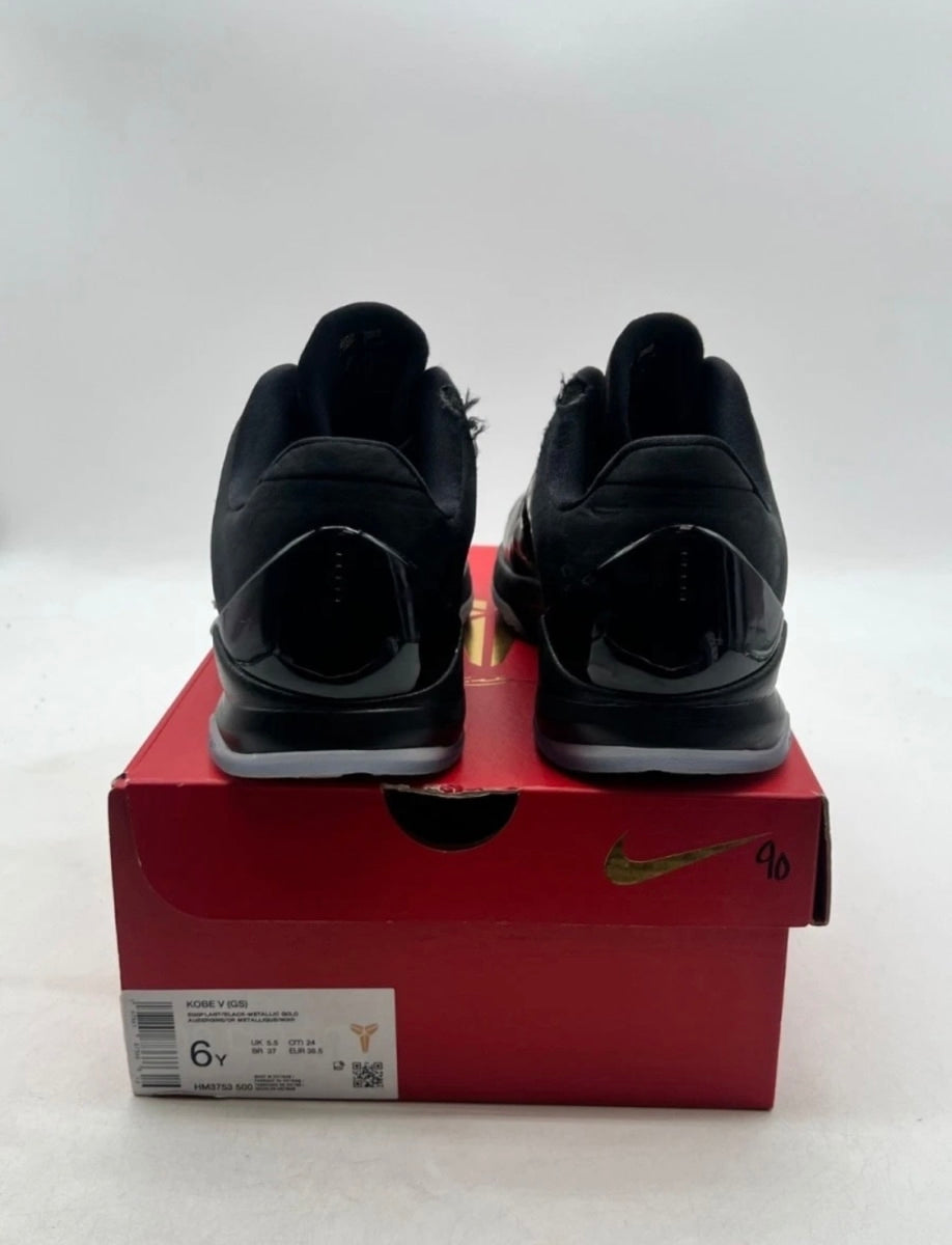 Nike Kobe 5 Year of the Mamba Eggplant (GS) 6Y (Lightly Worn Pre-Owned)NikeEggplant/Black/Metallic Gold - Image 3