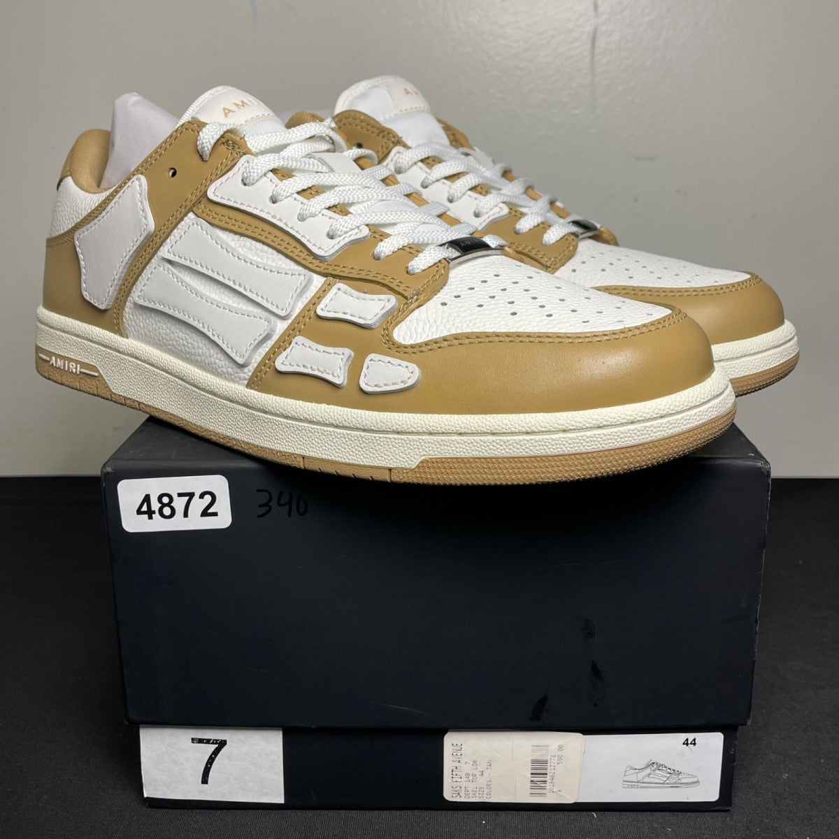 AMIRI Skel Top Low Brown Tan (Size 44) - Image 1