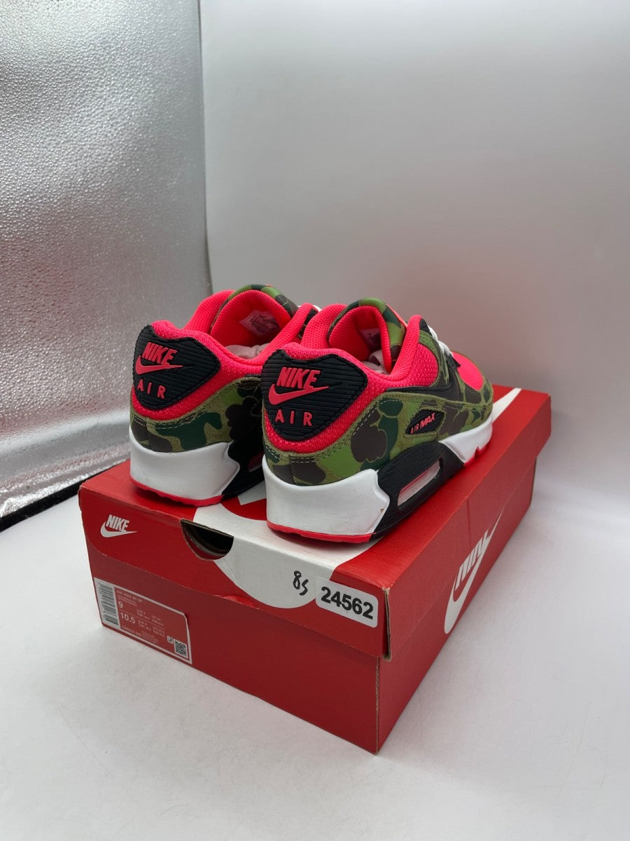 Nike Air Max 90 Reverse Duck Camo 9 (Moderately Worn Pre-Owned)NikeInfrared/Black-Dark Sage-Baroque Brown - Image 5