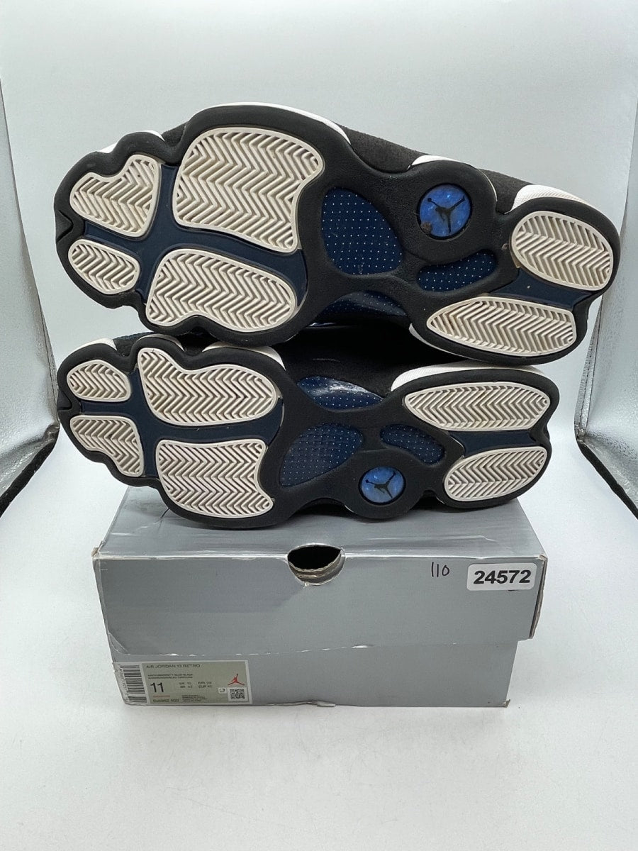 Jordan 13 Retro Brave Blue 11 (Moderately Worn Pre-Owned)JordanNavy/Black/White/University Blue - Image 7