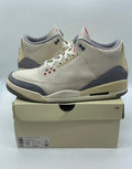 Jordan 3 Retro Muslin 13 (Moderately Worn Pre-Owned)JordanMuslin/University Red-Cement Grey-Sail - Image 1