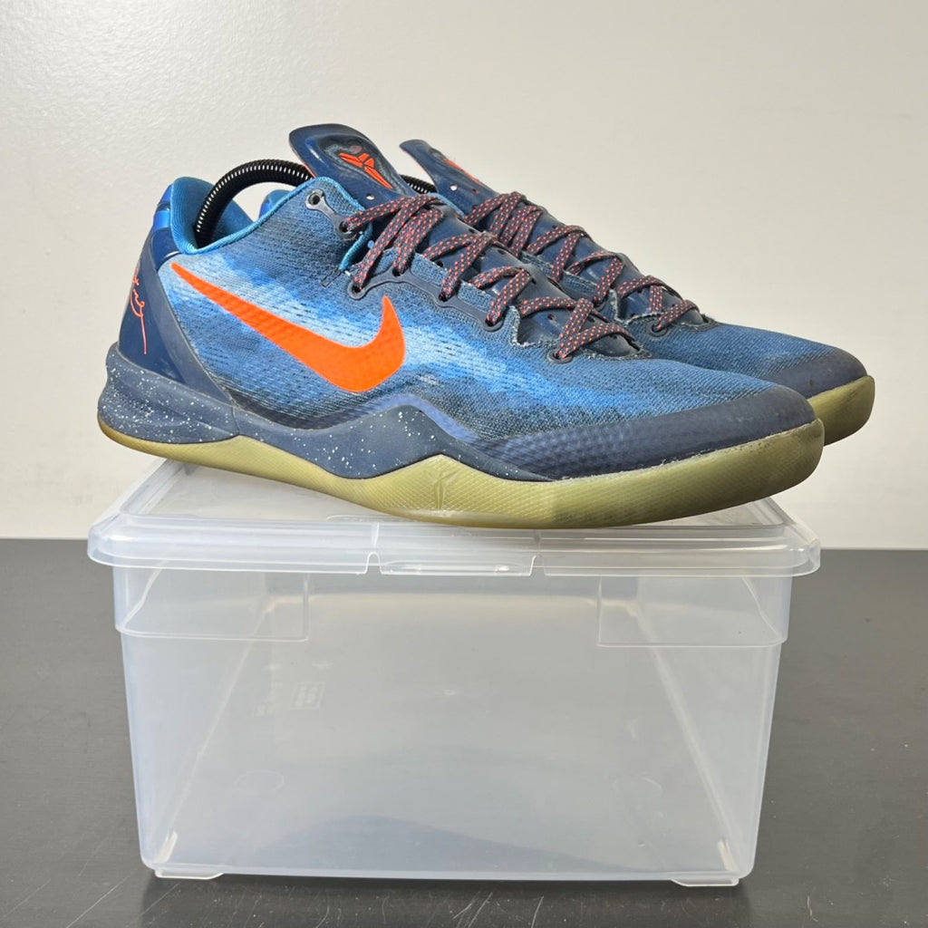 Nike Kobe 8 Blue Blitz 10.5 (Lightly Worn Pre-Owned)NikeBlitz Blue/Total Crimson/Squadron Blue/Ice Blue - Image 1