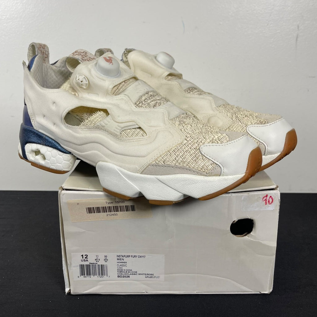 Reebok Pump Instapump Fury Year of the Rooster 12 (Moderately Worn Pre-Owned)ReebokChalk/Classic White/Rose - Image 1