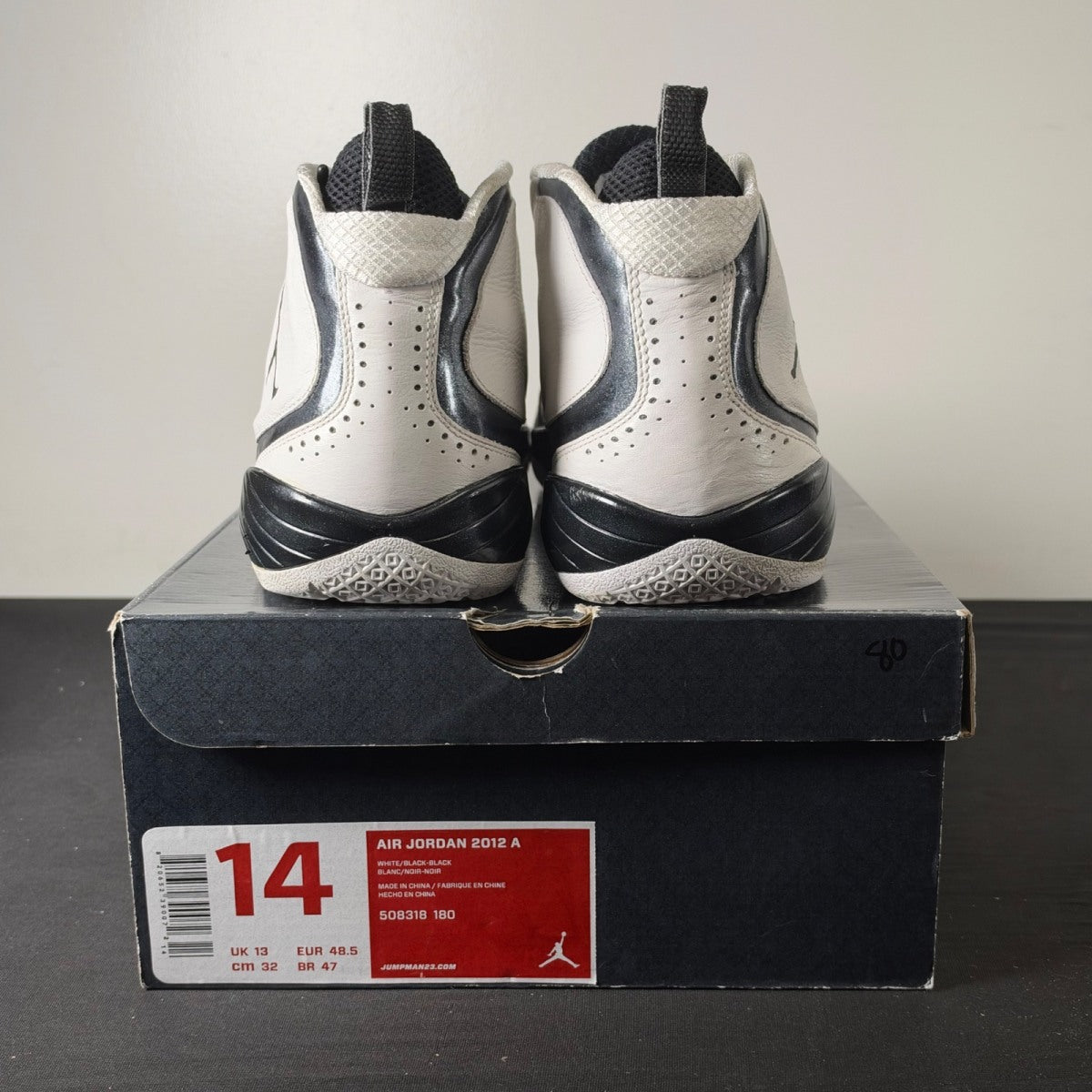 Jordan 2012 White Black (Size 14) - Image 5
