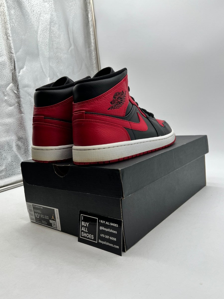 Jordan 1 Mid Banned (2020) 10.5 (Lightly Worn Pre-Owned) - Image 5