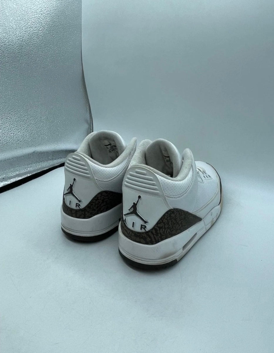 Jordan 3 Retro Mocha (2018) 13 (Heavily Worn Pre-Owned)JordanWhite/Dark Mocha-Chrome - Image 5
