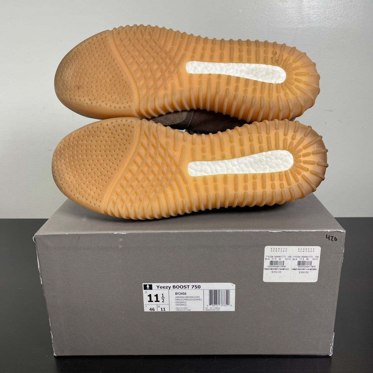 adidas Yeezy Boost 750 Chocolate 11.5 (Moderately Worn Pre-Owned)adidas - Image 5